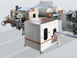 全自动软抽面巾纸封盒生产线